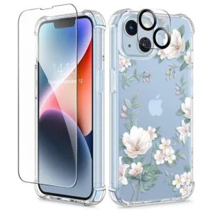 GVIEWIN Compatible con iPhone 14 con protector de_1