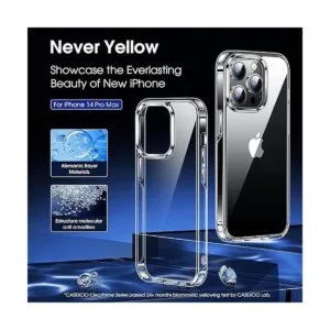 CASEKOO Funda transparente para iPhone 14 Pro Max nunca_2