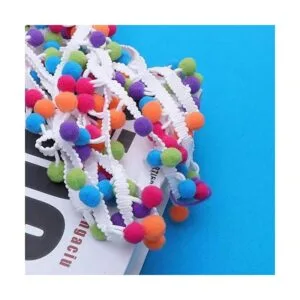 SUPVOX Mini pompones de 14.8 ft para costura y manualidades_4