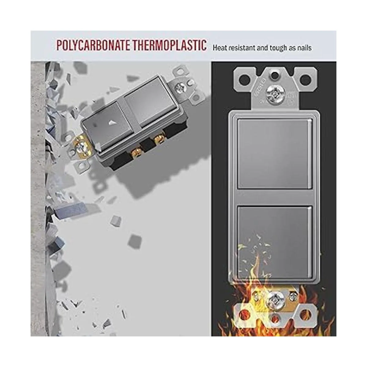 ENERLITES Interruptor decorativo basculante de doble_5