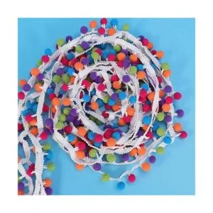 SUPVOX Mini pompones de 14.8 ft para costura y manualidades_3