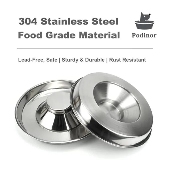 Podinor Stainless Steel Puppy Dog Bowls Pets Puppies_4