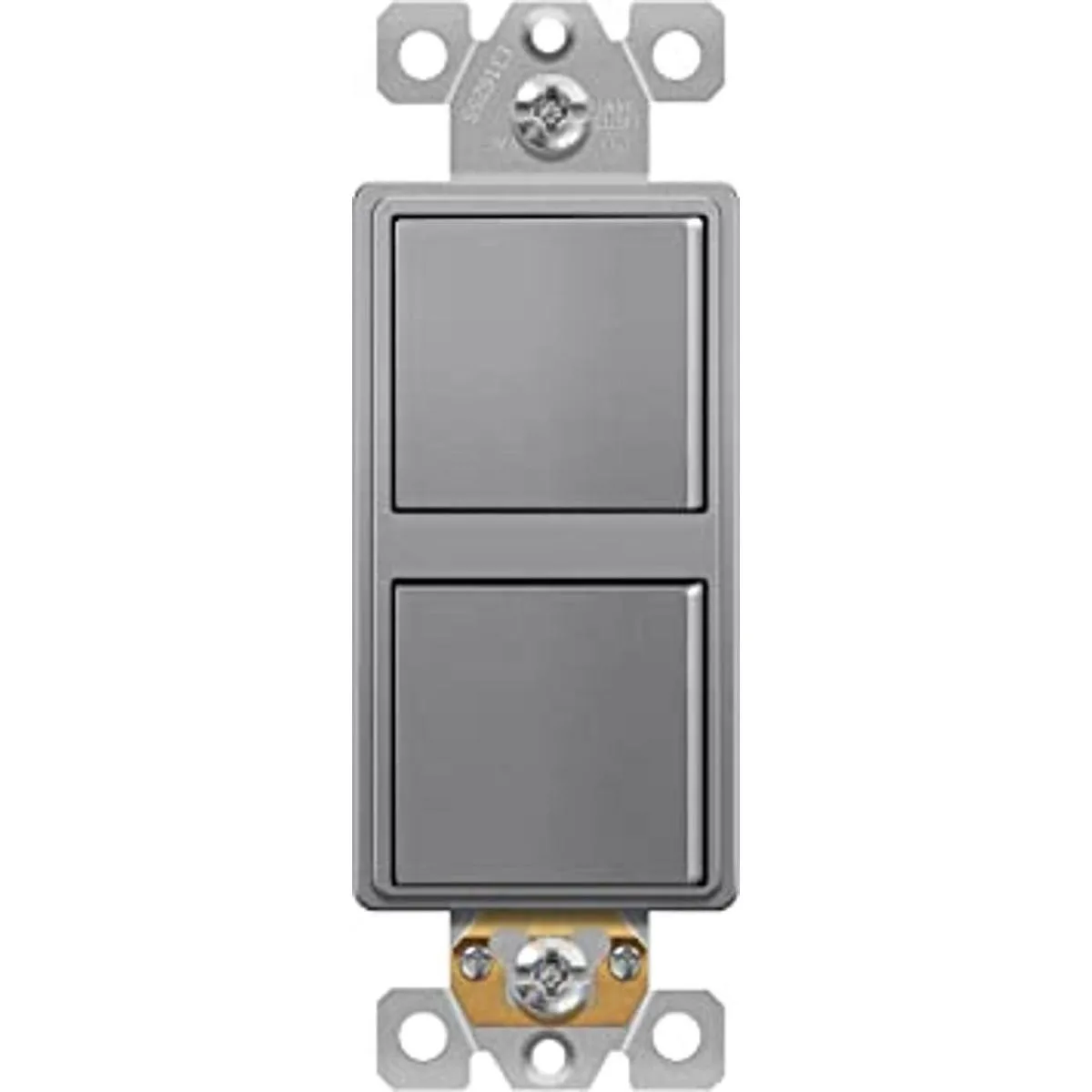 ENERLITES Interruptor decorativo basculante de doble_1