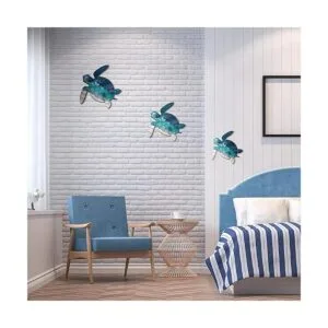 Decoración de pared de tortuga marina de 3 tamaños lona_5