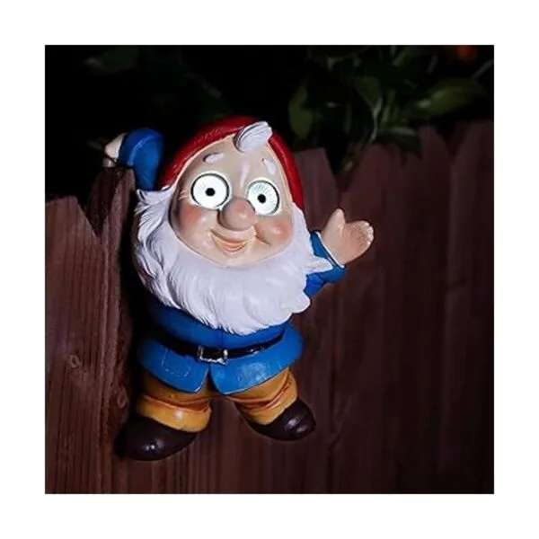 Blazin Garden Gnome Decoration Outdoor Solar Yard_4