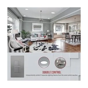 ENERLITES Interruptor decorativo basculante de doble_4