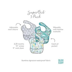 Bumkins SuperBib Babero para bebé impermeable lavable_5
