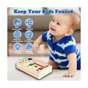 Disrerk Interruptor de luz LED Montessori tablero ocupado_2