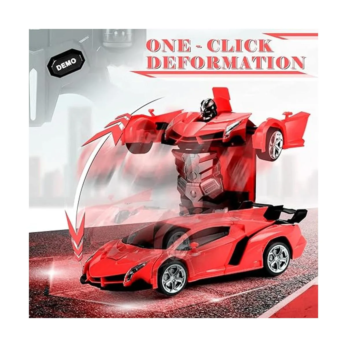 Dolanus Coche de control remoto Transform Robot RC Cars_7