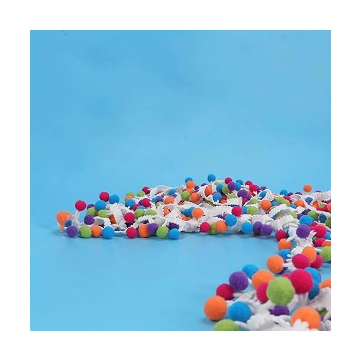 SUPVOX Mini pompones de 14.8 ft para costura y manualidades_6