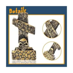 7 piezas de lápidas en miniatura de Halloween_3