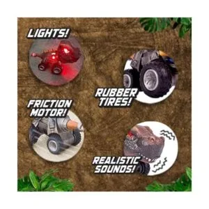 Maxx Action Dyborg Vehículos pequeños de dinosaurio para_3