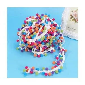 SUPVOX Mini pompones de 14.8 ft para costura y manualidades_2