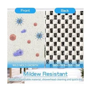 OXTAIL Tapete de ducha antideslizante de PVC suave para_5