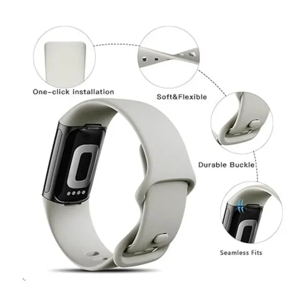 Ouwegaga Compatible con Fitbit Charge 5 Band para mujeres_2