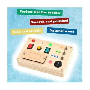 Disrerk Interruptor de luz LED Montessori tablero ocupado_6