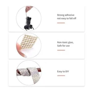 Tiras autoadhesivas de diamantes de imitación 9 yardas_4