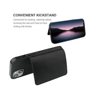 KIHUWEY Compatible con iPhone 14 Funda tipo cartera para_5