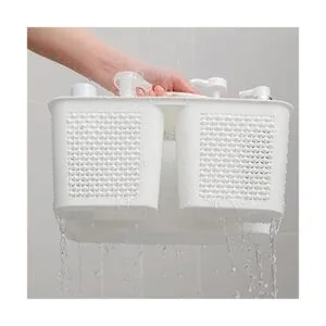 Cesta de ducha portátil de plástico cesta de ducha de_4