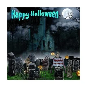 7 piezas de lápidas en miniatura de Halloween_6