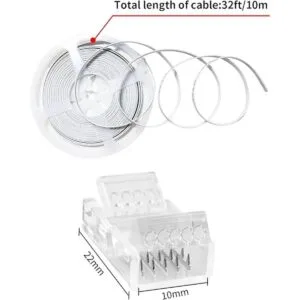 RGBZONE Cable de extensión RGBW de 5 pines de 32.8 pies y_7