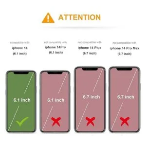 KIHUWEY Compatible con iPhone 14 Funda tipo cartera para_2