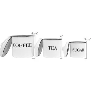 Creative Coop juego de contenedores para café té azúcar_5