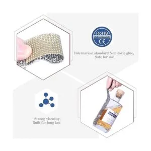 3 rollos 6.6 yardas de cinta de diamantes de imitación_4