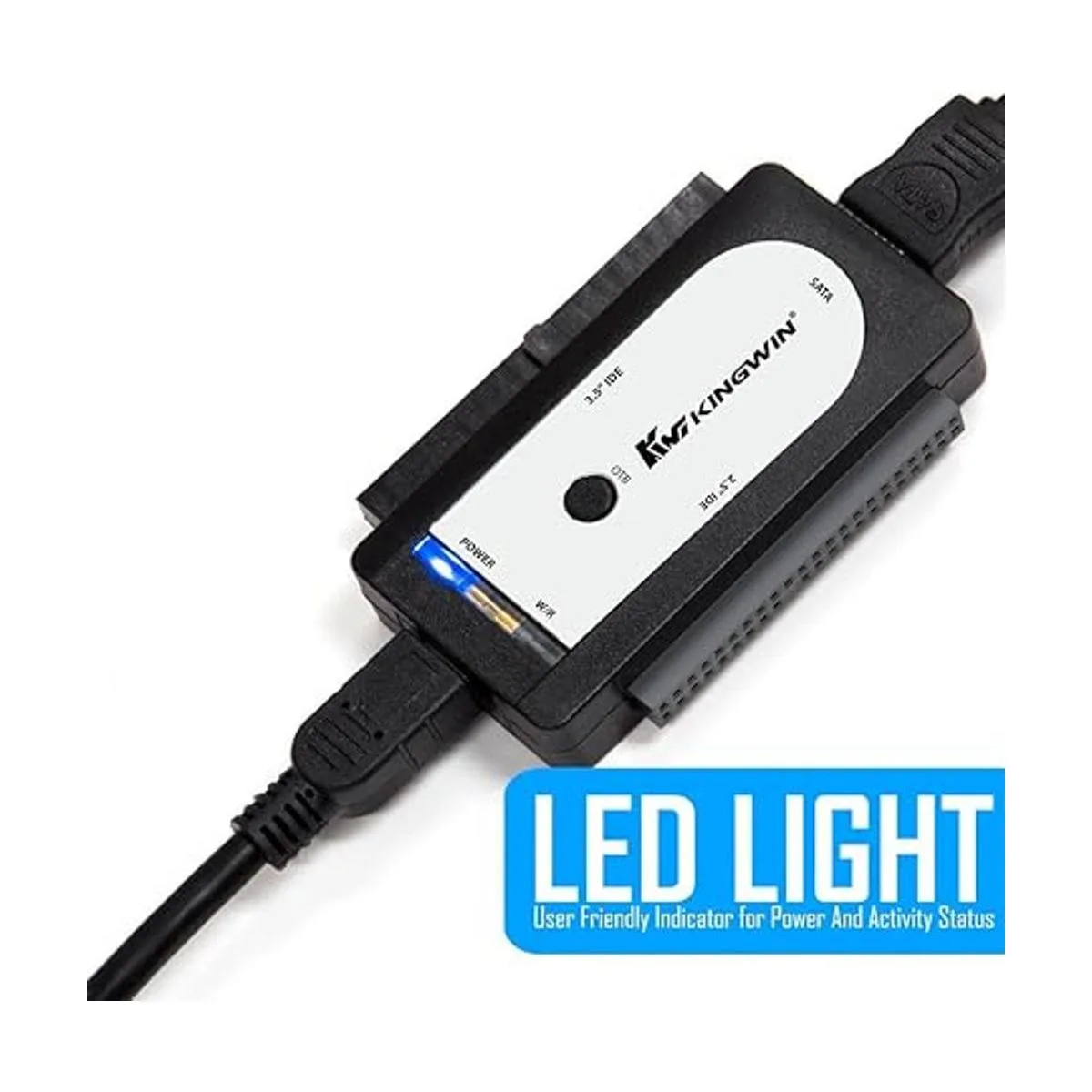 Kingwin adaptador USB a SATA NegroPlateado_6