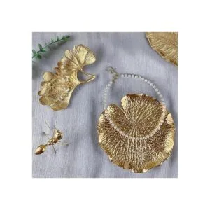 Plato de joyería de metal soporte de anillo en forma de_5