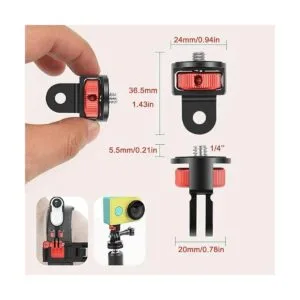 Adaptador de conversión de trípode de cámara con 3 cámaras_6