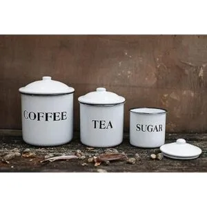 Creative Coop juego de contenedores para café té azúcar_2