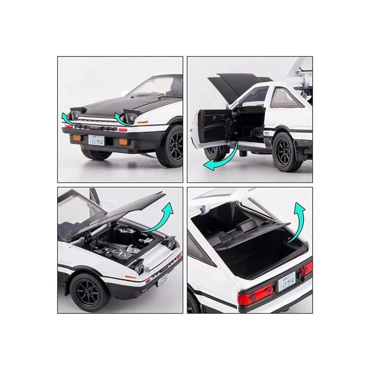 BDTCTK Toyota AE86 132 Coche de juguete con inicial D_3