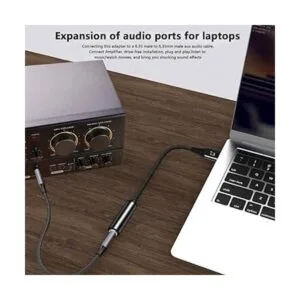 Adaptador estéreo de audio TRS USB a 14 hembra adaptador_5