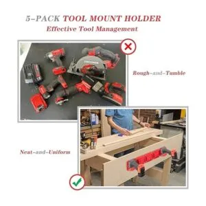 Paquete de 5 soportes de montaje para taladros apto para_7