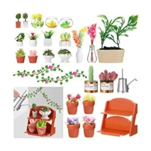 26 piezas de plantas de casa de muñecas planta de bonsái_1