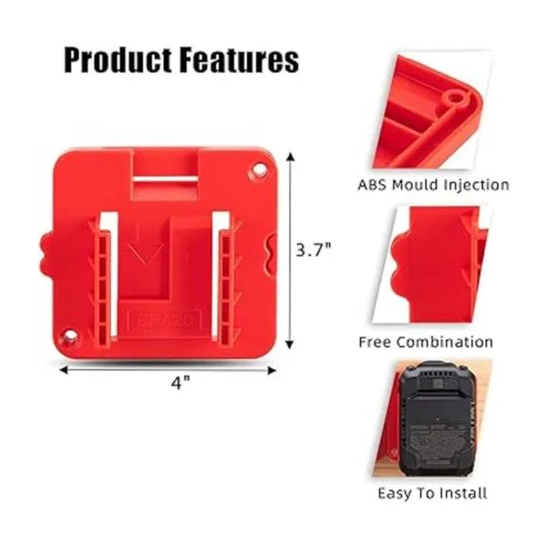 Soporte de batería para Craftsman V20 de 20 V de montaje_4