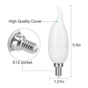 Venforze Bombillas de llama E12 paquete de 4 bombillas_6