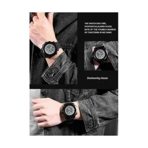 Reloj digital para niños grandes resistente al agua luz_2