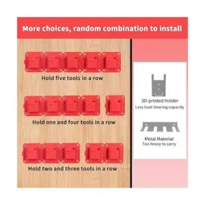 Paquete de 5 soportes de montaje para taladros apto para_6