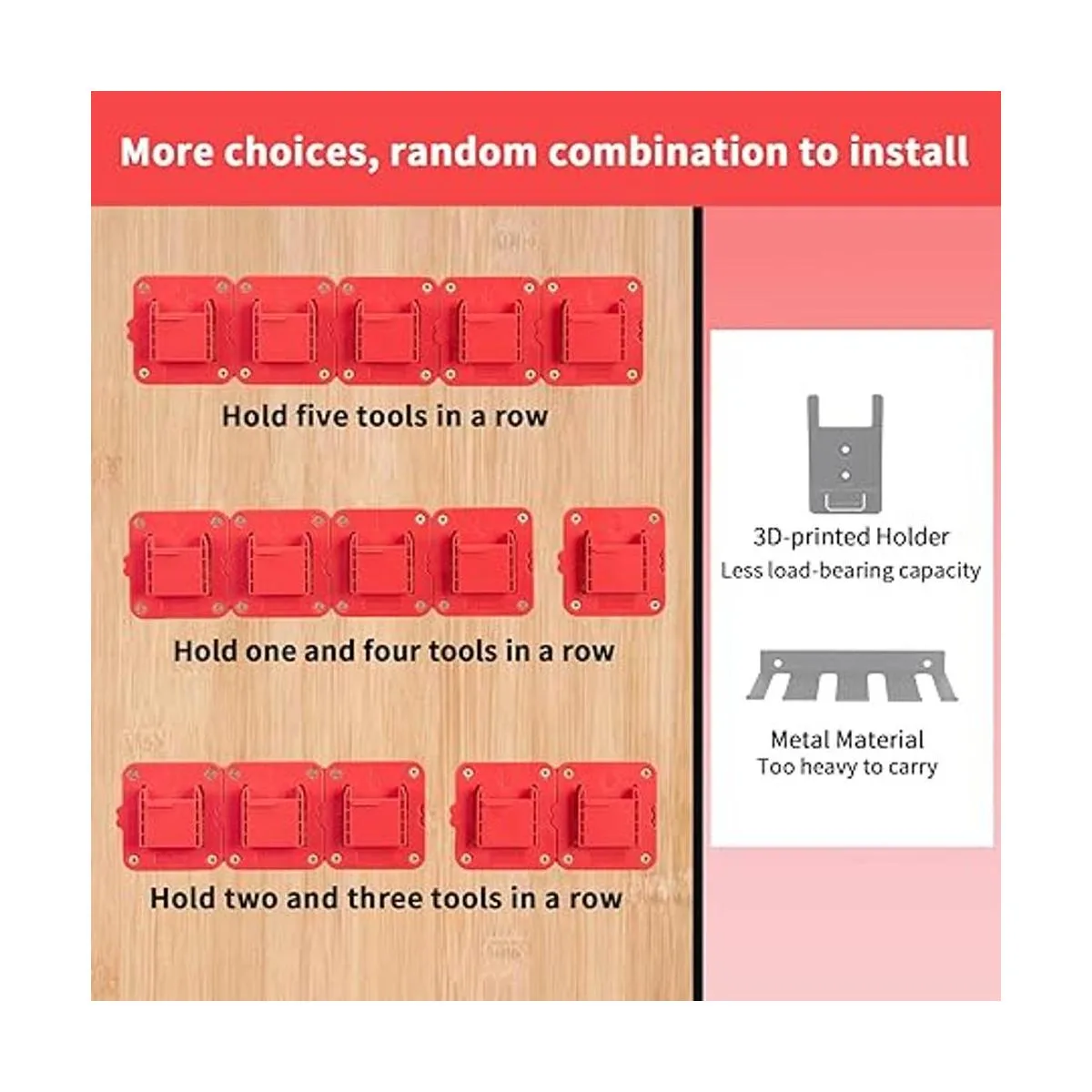 Paquete de 5 soportes de montaje para taladros apto para_6
