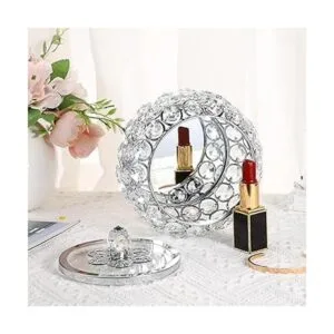 Hipiwe Joyero de cristal con tapa de cristal caja de_3