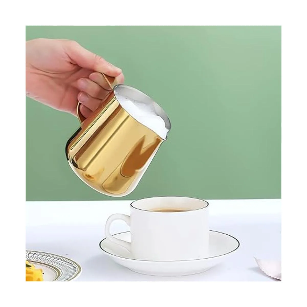 Jarra de espuma de leche de 12 onzas 11.8 fl oz jarra_4