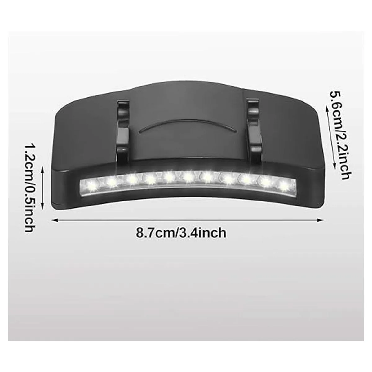 4 piezas de faros delanteros con clip 11 luces LED_2