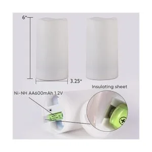 Homemory Velas solares impermeables para exteriores solo_6