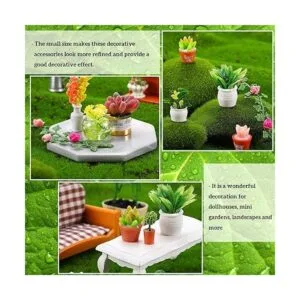 26 piezas de plantas de casa de muñecas planta de bonsái_3