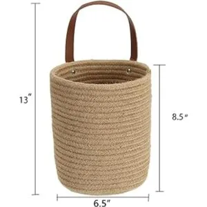 YOUEON Juego de 2 cestas para colgar en la pared de 8.5 x_2