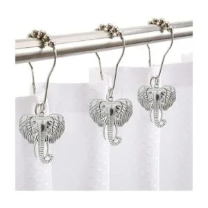Ganchos de cortina de ducha de elefante juego de 12_4