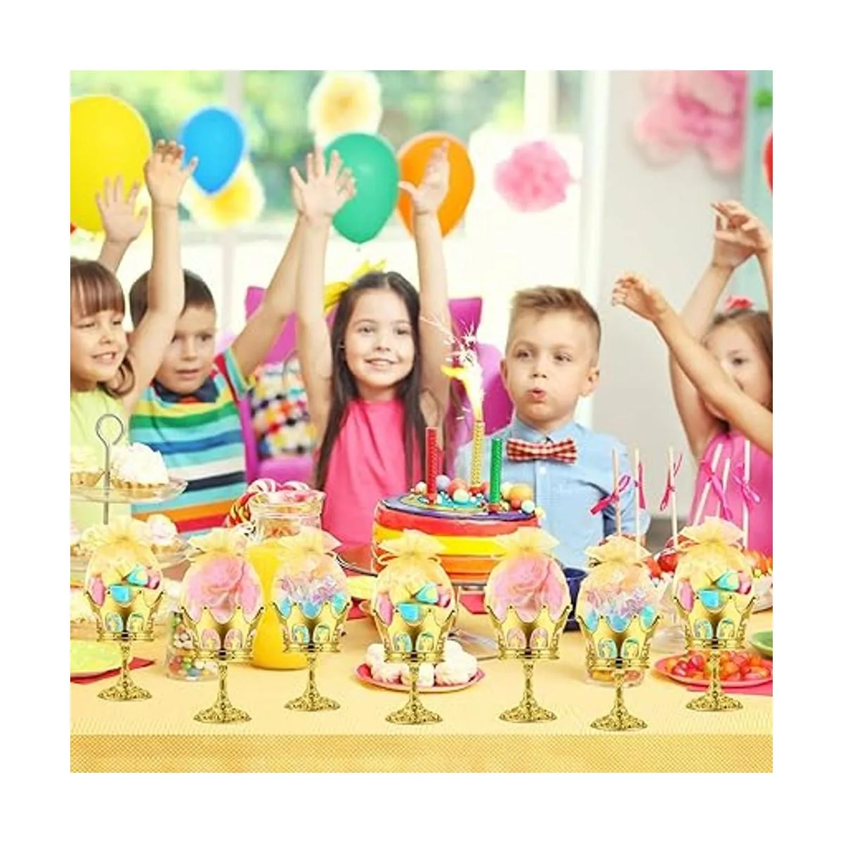 15 piezas corona rellenable con bolsa corona dorada_4