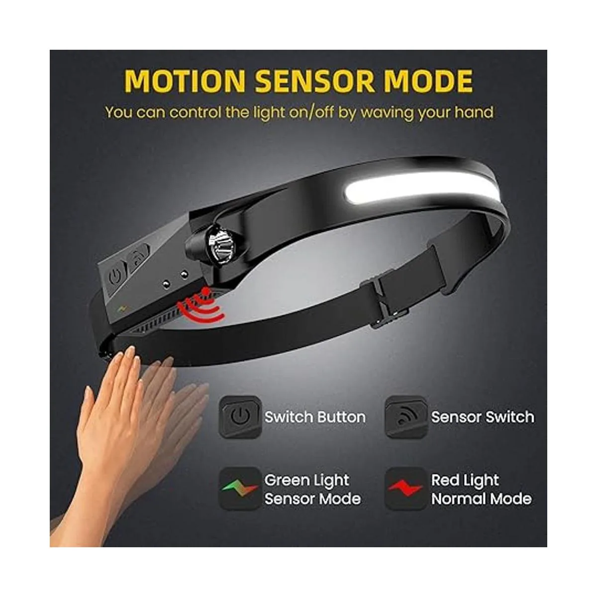 Paquete de 2 faros delanteros LED recargables COB230 de_4